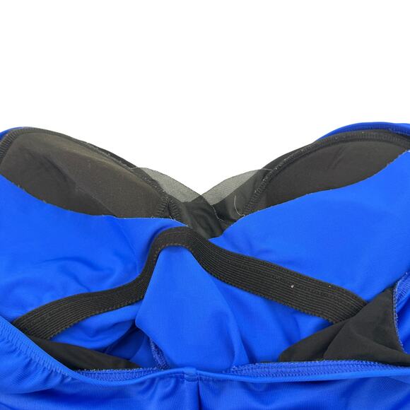 Miraclesuit Swimsuit Oceanus Padded Soft Bra Ruched One Piece Blue Size 16 - Picture 7 of 10